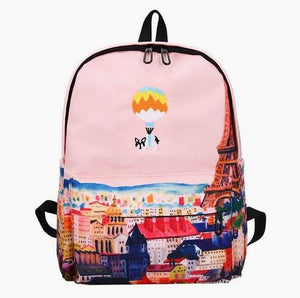 High Above Paris Frenchie Backpack