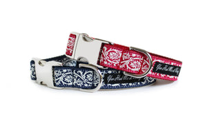 The French Collection Marseille Dog Collar in Red