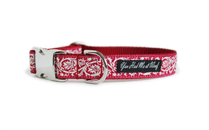 The French Collection Marseille Dog Collar in Red