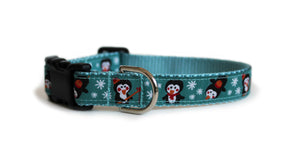 Penguins Fishing Dog Collar