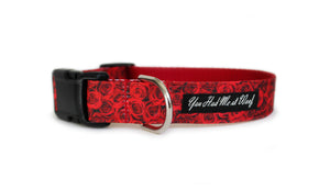 Red Roses Dog Collar